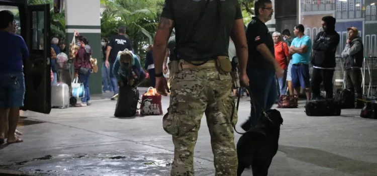 Polícia faz operação na rodoviária de Salvador para evitar entrada de armas e drogas próximo ao carnaval