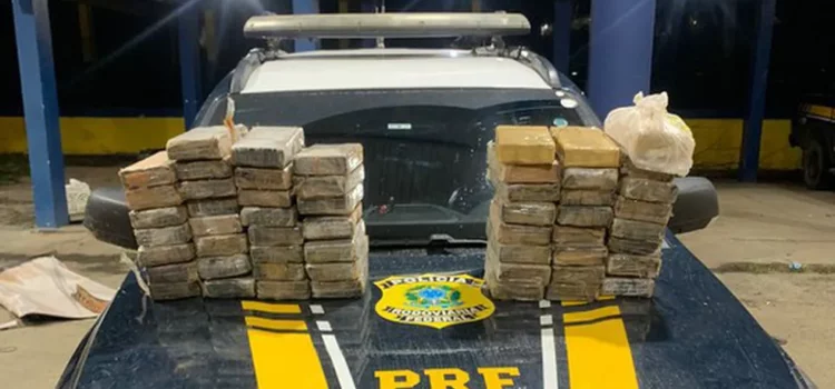 Casal é preso com quase 58 kg de cocaína escondidos em fundo falso de caminhonete na BR-116