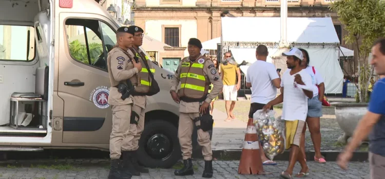 Segurança é reforçada no Pelourinho, em Salvador, após assalto e agressão a turistas