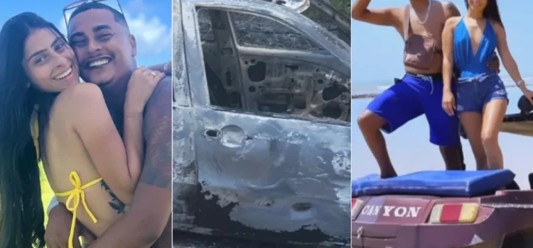 Marcas de tiros, carro incendiado e bilhete na roupa: veja o que se sabe sobre casal morto no extremo sul da Bahia