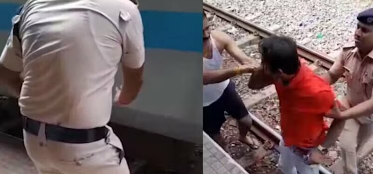 Passageiro cai nos trilhos de trem em movimento e sobrevive milagrosamente