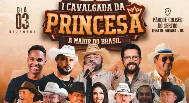 I Cavalgada Princesa do Sertão terá Adelmário Coelho entre as atrações; confira a programação