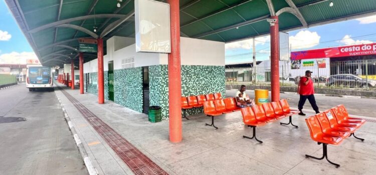 Terminal Norte na Cidade Nova ganha nova pintura
