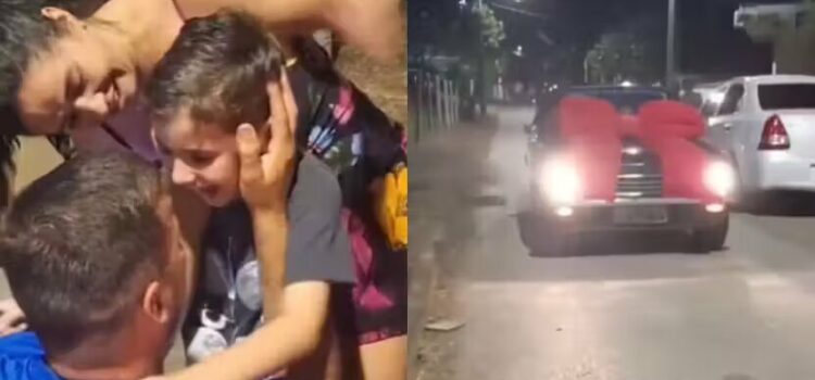 Garoto de 9 anos que guardava dinheiro no cofrinho ganha Chevette dos sonhos