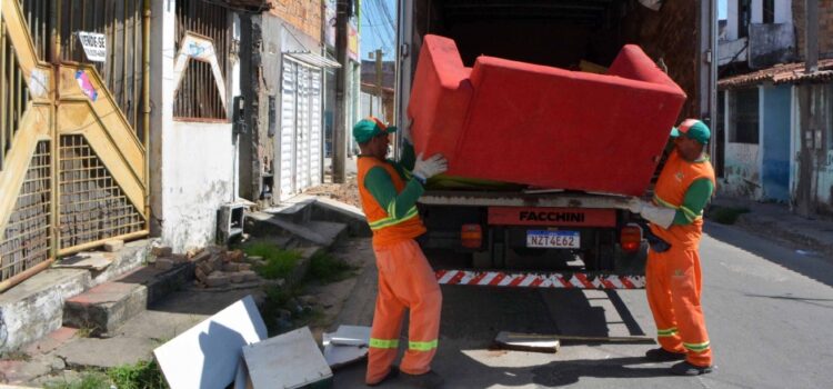 Programação de limpeza e bota-fora em cinco bairros esta semana