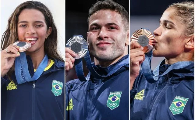 Uma prata, dois bronzes e muito orgulho para o Brasil no segundo dia oficial das olimpíadas de Paris