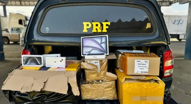 PRF apreende drogas e equipamentos eletrônicos sem notas fiscais em Feira de Santana