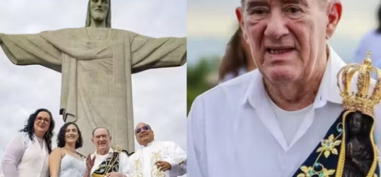 Renato Aragão faz 90 anos e comemora com missa no Cristo Redentor