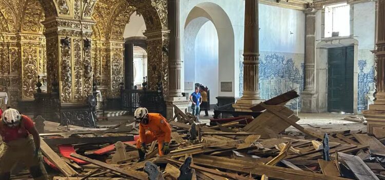 MPF recomenda medidas emergenciais após desabamento da ‘igreja de ouro’ na Bahia; uma turista morreu